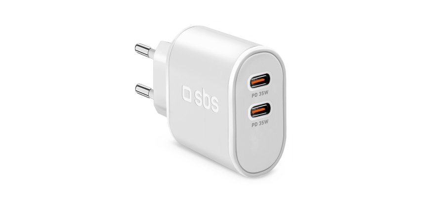 SBS Chargeur secteur Power Delivery 35 W 2x USB-C