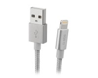 SBS Câble lightning - USB-A, connecteur métal, 1m