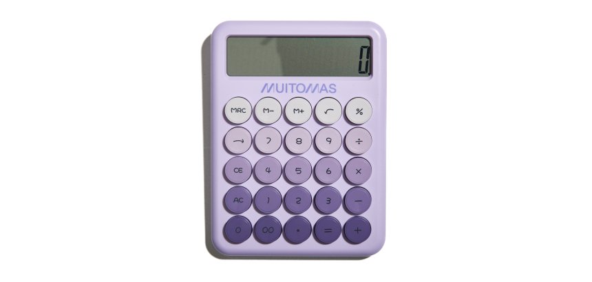 Muitomas CALCULATORVL calcolatrice Desktop Calcolatrice di base Viola