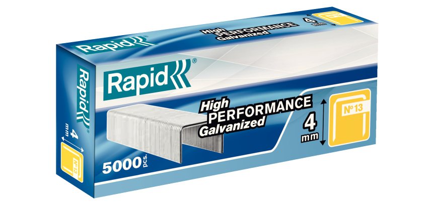 Grapas galvanizadas Rapid 13/4 - Caja de 5000