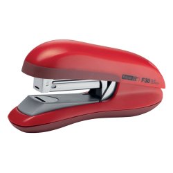 Agrafeuse de bureau F30 Flat Clinch. Agrafes 24/6 et 26/6. 30 feuilles. Rouge
