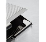 étui de cartes de visite chromé, argent brillant