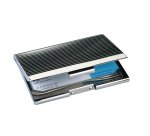 étui de cartes de visite chromé, argent brillant