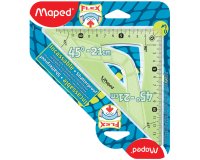 Équerre maped flex 45 degrés graduée 21cm incassable