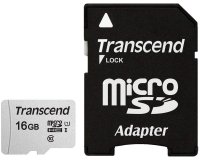 Transcend microSDHC 300S 16GB 16 Go NAND Classe 10