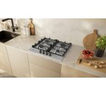 NEFF Plaque gaz T26CIP8N0, N70, FlameSelect, Surface inox