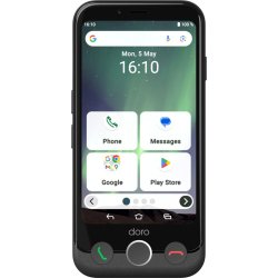 Doro Aurora A10 11,4 cm (4.5") Double SIM Android 14 4G USB Type-C 4 Go 64 Go 3000 mAh Noir