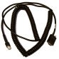 Zebra CBA-R62-C20PAR cable de serie Negro 6 m DB9