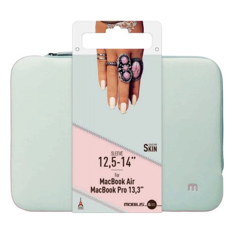 Mobilis 049005 maletines neopreno para portátil 35,6 cm (14") Funda Gris, Rosa