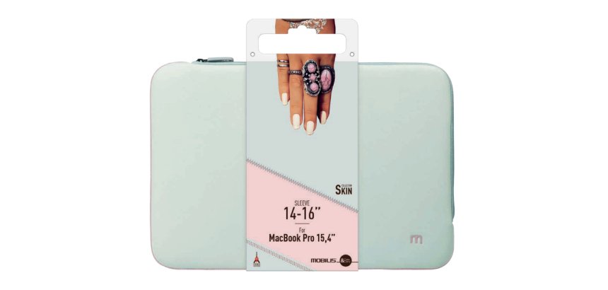 Mobilis 049006 sacoche d'ordinateurs portables 40,6 cm (16") Housse Gris, Rose