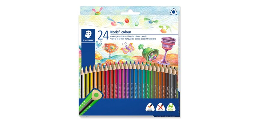 Crayon de couleur Noris colour - Etui carton de 24
