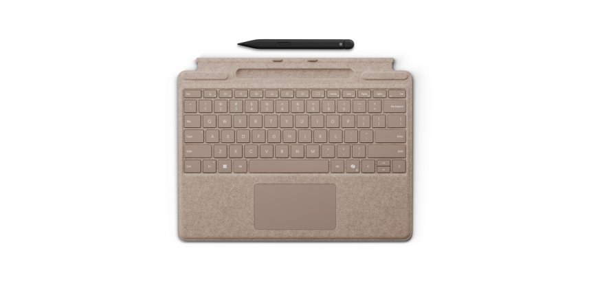 Microsoft Surface Pro Keyboard with Slim Pen AZERTY Belge Microsoft Cover port Beige