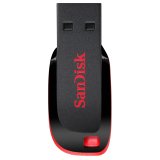 GB_Sandisk Cruzer Blade 128GB 128GB USB 2.0 Type-A Negro, Rojo unidad flash USB