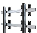 B-Tech BT8372-2X2 152,4 cm (60") Noir, Argent