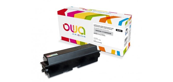 Toner remanufacturé OWA - haute capacité - Noir - pour EPSON C13S050435, C13S050437