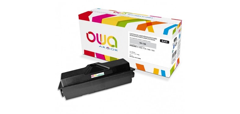 Toner remanufacturé OWA - standard - Noir - pour KYOCERA TK-130