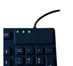 MCL ACK-729/N clavier Universel USB + PS/2 AZERTY Français Noir