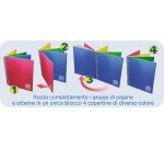 Blocco One Color 4 x 4 - A4+ - forato - 5 mm - 120 fogli - 80 gr - spiralato - Blasetti