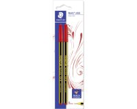 Staedtler Noris stick 434 Red Stick ballpoint pen Medium 2 pc(s)
