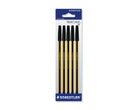 Staedtler Blister con 5 penne a sfera noris nere