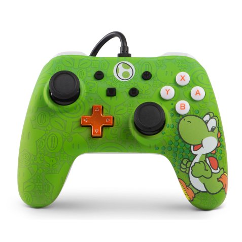 PowerA Yoshi Verde, Blanco USB Gamepad Analógico/Digital Nintendo Switch