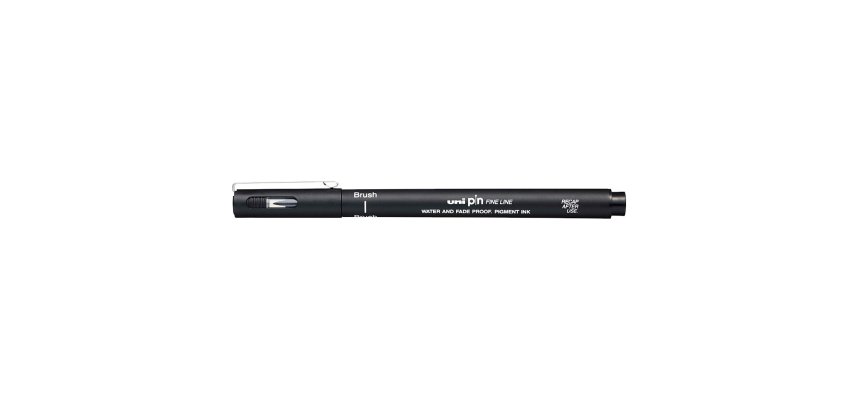 Feutre technique uniball pointes calibrees 0,9mm encre noir trace net et precis