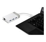 Trendnet TUC-ETGH3 base para portátil y replicador de puertos USB 3.2 Gen 1 (3.1 Gen 1) Type-C Gris, Blanco