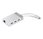 Trendnet TUC-ETGH3 base para portátil y replicador de puertos USB 3.2 Gen 1 (3.1 Gen 1) Type-C Gris, Blanco