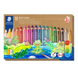 Crayon de couleur hexagonal Noris junior, étui