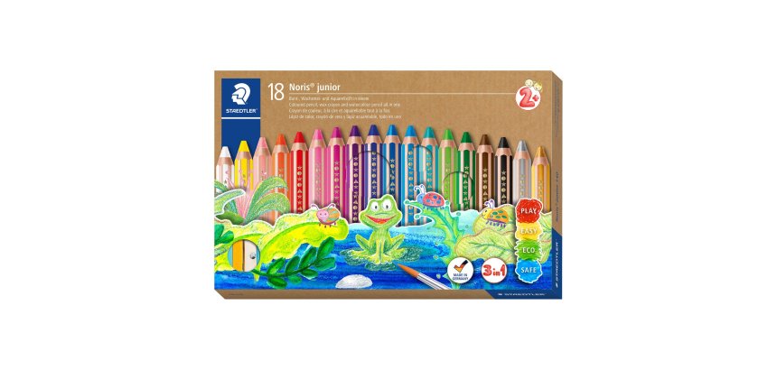 Crayon de couleur hexagonal Noris junior, étui