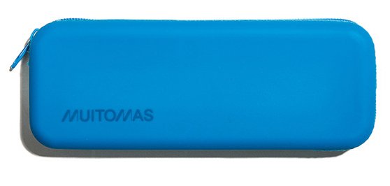 Muitomas SILPENCASEBL pencil case Soft pencil case Silicone Arctic blue