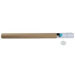 Tube porte-documents q-connectcarton encolle 1,8mm format   a3/a2 40x430mm couvercle      plastique tres resistant