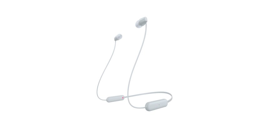 Sony WI-C100 Headset Wireless In-ear Calls/Music Bluetooth White