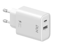 DLH Chargeur secteur 1x USB-C 20W & 1x USB-A 12W