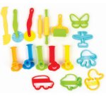 Lot accessoires de modelage gros modeles graine creative  17 pieces coloris assortis