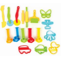 Lot accessoires de modelage gros modeles graine creative  17 pieces coloris assortis