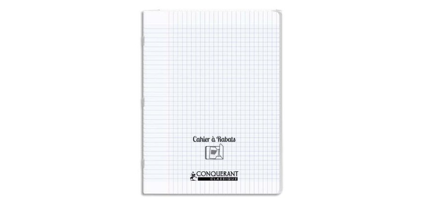 Cahier A Rabat Conquerant Classique Agrafe 240X320 48P 90G Seyes Polypro