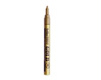 Marqueur artline permanent pointe fine conique 1.2mm tous supports corps métal encre pigmentée résiste eau or