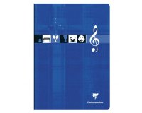 Cahier Musique & Chant piqué A4 48 pages grands carreaux Couleur aléatoire - Assortis