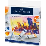 FABER-CASTELL Aquarelle en tube, étui carton de 24