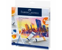 Peinture aquarelle faber castell boite de 24
