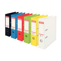 Classeur à levier cartonné Esselte N°1 Power A4 maxi - Dos 7,5 cm couleurs assorties