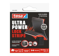 Bande auto-agrippante Ultra Power Lock Strips, 25x50mm