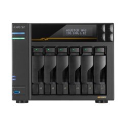 Asustor LOCKERSTOR 6 Gen3 (AS6806T) NAS Bureau AMD Ryzen V3C14 16 Go DDR5 ADM Noir