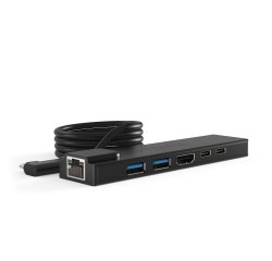 Compulocks HUB01 base para portátil y replicador de puertos USB 2.0 Type-C Negro