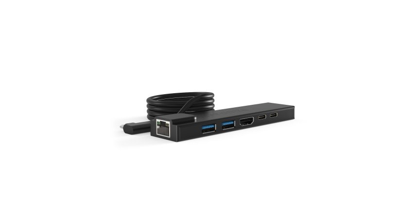 Compulocks HUB01 base para portátil y replicador de puertos USB 2.0 Type-C Negro