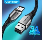 Vention COKLF cable USB USB 2.0 1 m USB A USB C 0,48 Gbit/s Gris, Negro