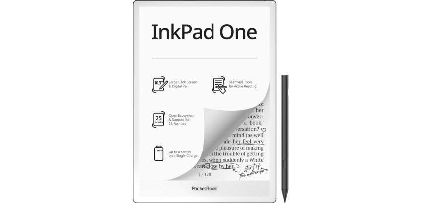 PocketBook InkPad One e-book reader Touchscreen 32 GB Wi-Fi Black