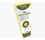 Paquet 100 fiches intercalaires trapézoïdales unies perforées Forever - 105x240mm - Jaune