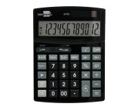 Calculadora liderpapel sobremesa xf30 12 digitos tasas solar y pilas color negro 190x140x30 mm